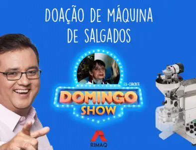 Doação de Máquina de Salgados no Domingo Show