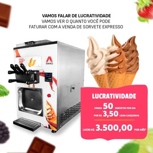 Máquina de Sorvete de Casquinha Expresso